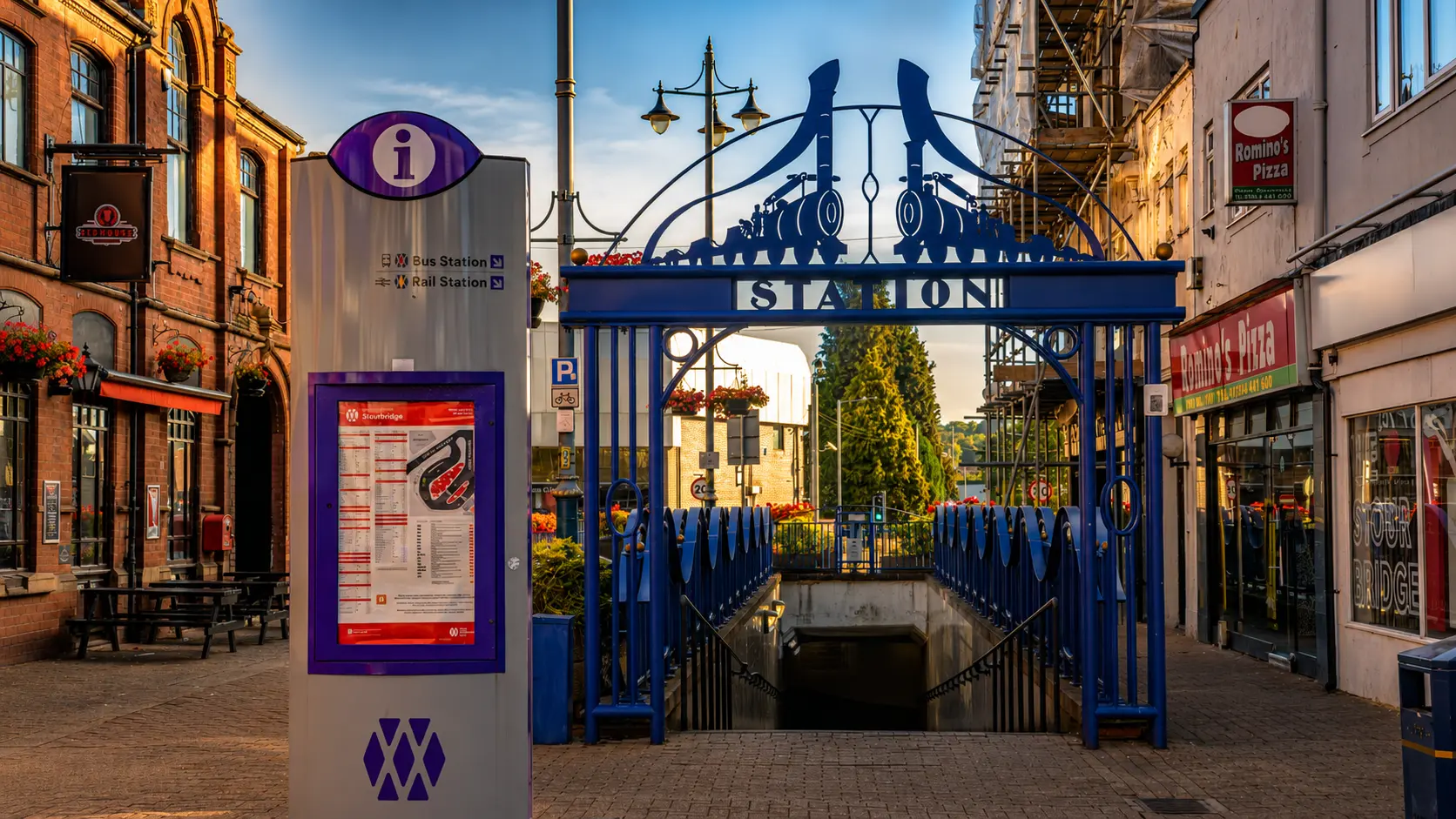 Discover Stourbridge: A Town Full of Character, The blue station arch