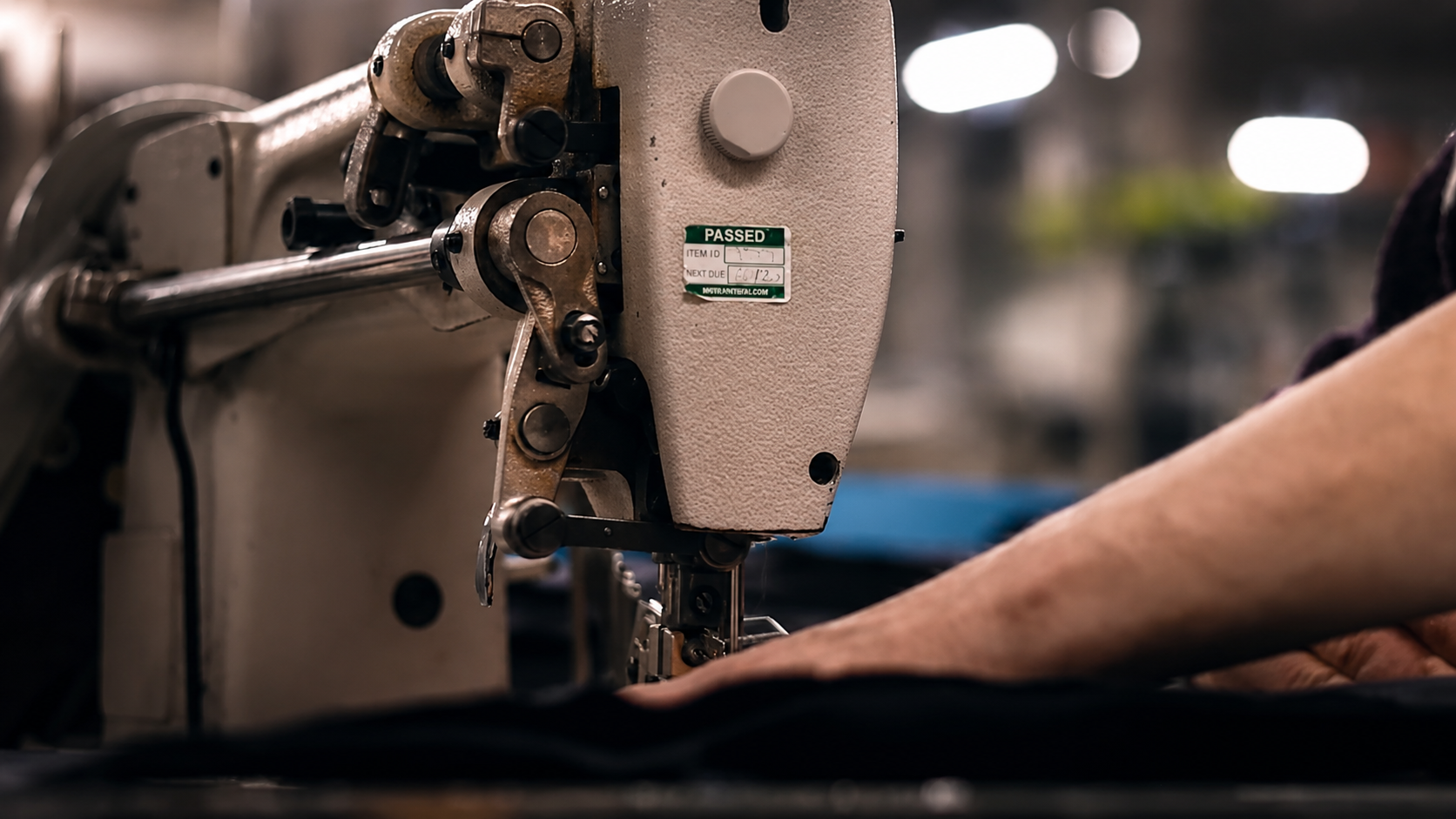 The Making of the Landowner Fishtail Parka, At the machine, panel by panel